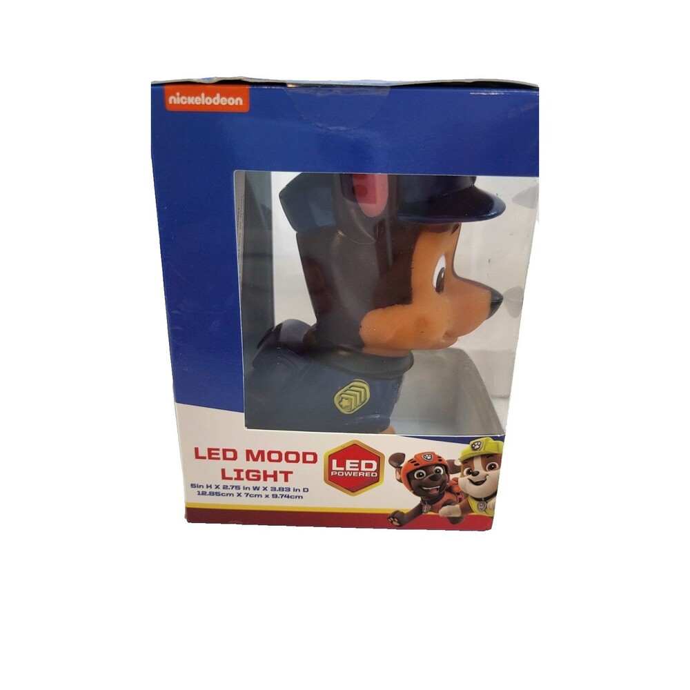 Nickelodeon Paw Patrol Chase 5" Color Changing LED Mood Night Light In Box